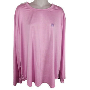 Lauren James Women's T Shirt Size XL Pink Long Sleeve Swordfish Graphic Fishing